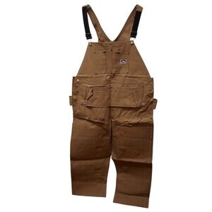 Vtg Ben Davis Carpenter Overalls Workwear Baggy USA Made Deadstock 50x32 NOS